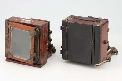 Lot 376 - A J. Lancaster 'The 1898 Instantograph' Quarter Plate Mahogany Camera