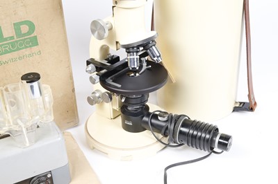 Lot 318 - An Unused Wild M11 Binocular Microscope Outfit