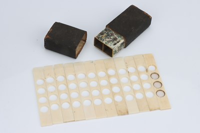 Lot 322 - A Large Set of Early Microscope Sliders