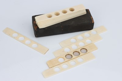 Lot 322 - A Large Set of Early Microscope Sliders