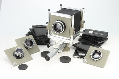 Lot 526 - A Sinar Norma 4"x5" Monorail Large Format Studio Camera Outfit