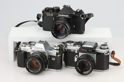 Lot 424 - Three SLR Cameras