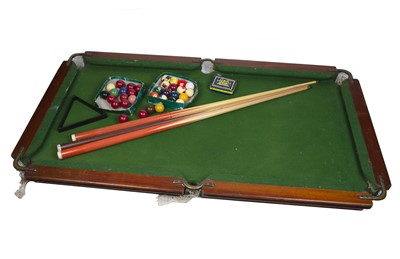 Lot 129 - An E. J. Riley Slate Bed Table Top Snooker Table