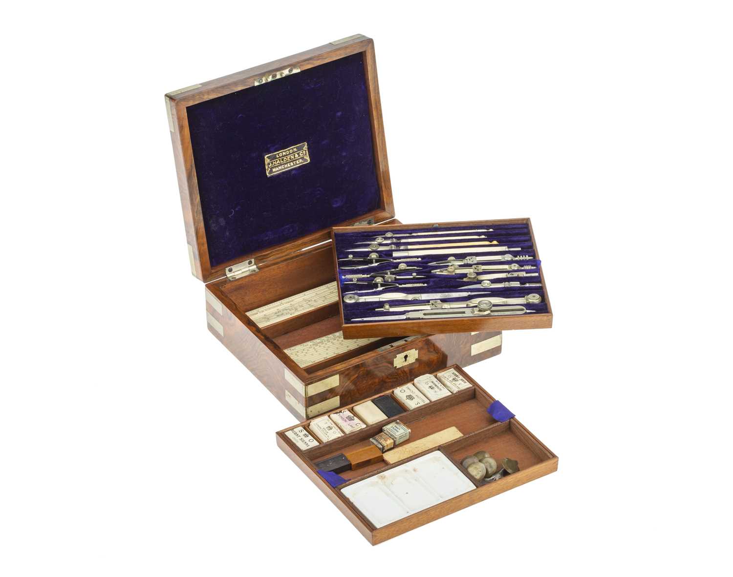 Lot 119 - A Fine Set of Drawing Instruments with Military Provenance.