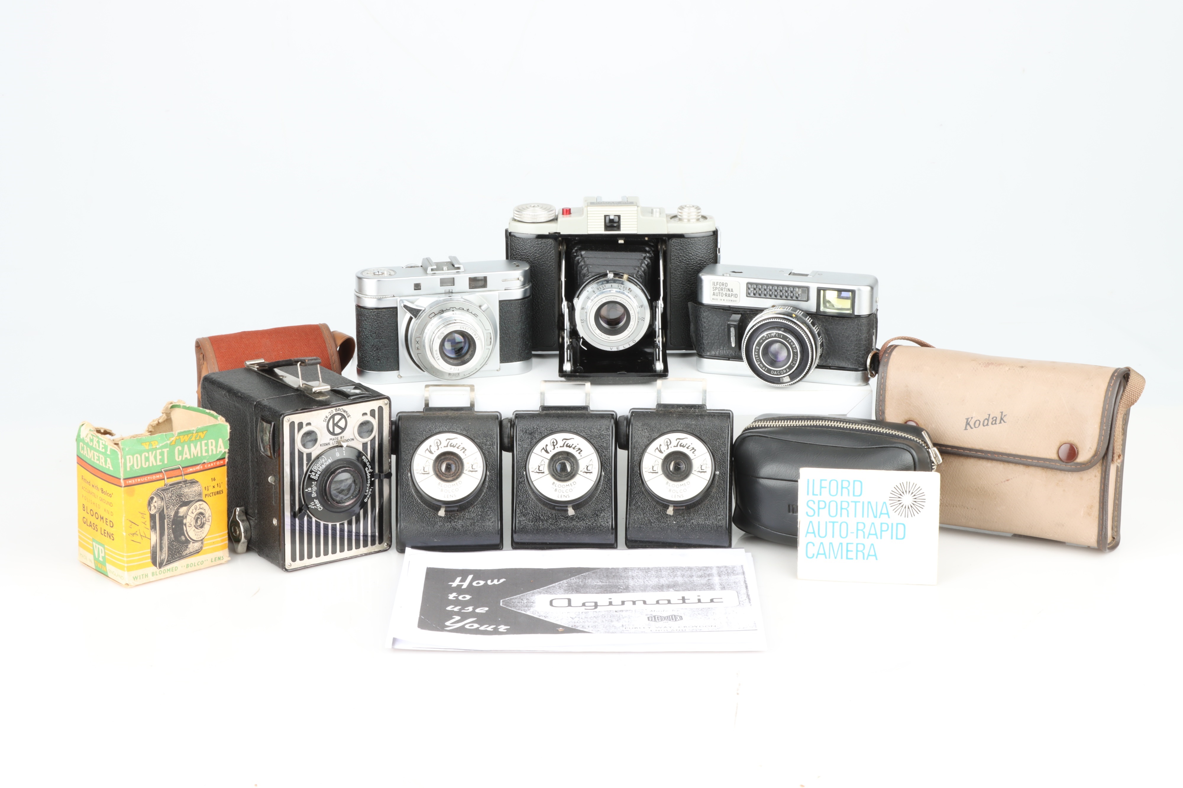 Lot 756 - A Selection of Seven British Made Cameras,