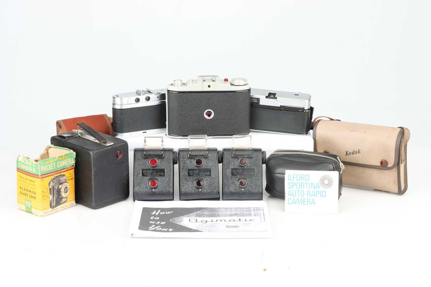 Lot 756 - A Selection of Seven British Made Cameras,