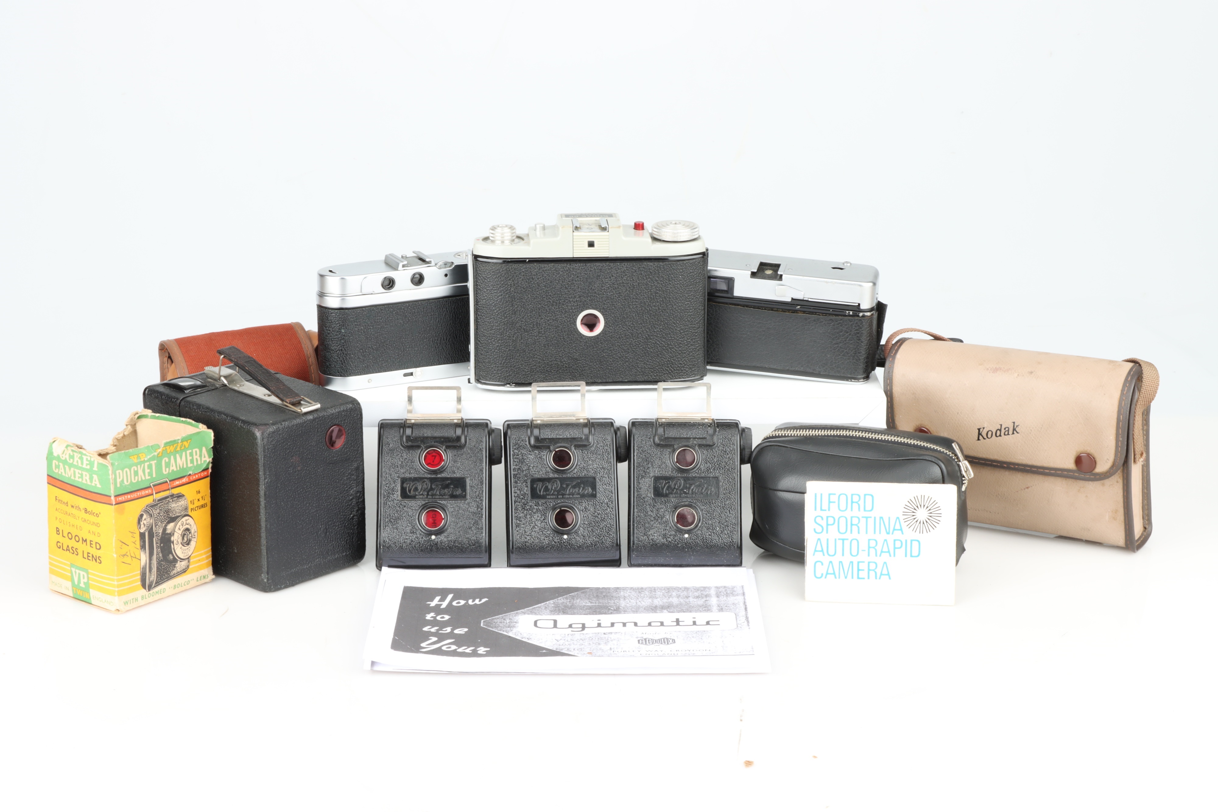Lot 756 - A Selection of Seven British Made Cameras,