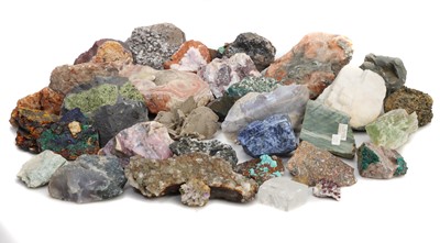 Lot 185 - Minerals, A large Collection of Medium Sized Minerals