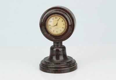 Lot 188 - Minerals, A Cornish Serpentine Mantel Clock