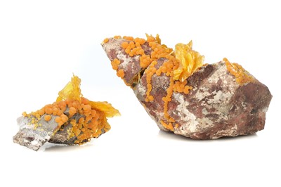 Lot 186 - Minerals, Two Specimens of Mexican Wulfenite