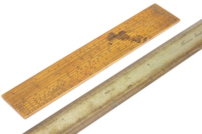 Lot 121 - A Gunter's Scale and a Scale Rule