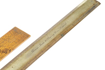 Lot 121 - A Gunter's Scale and a Scale Rule
