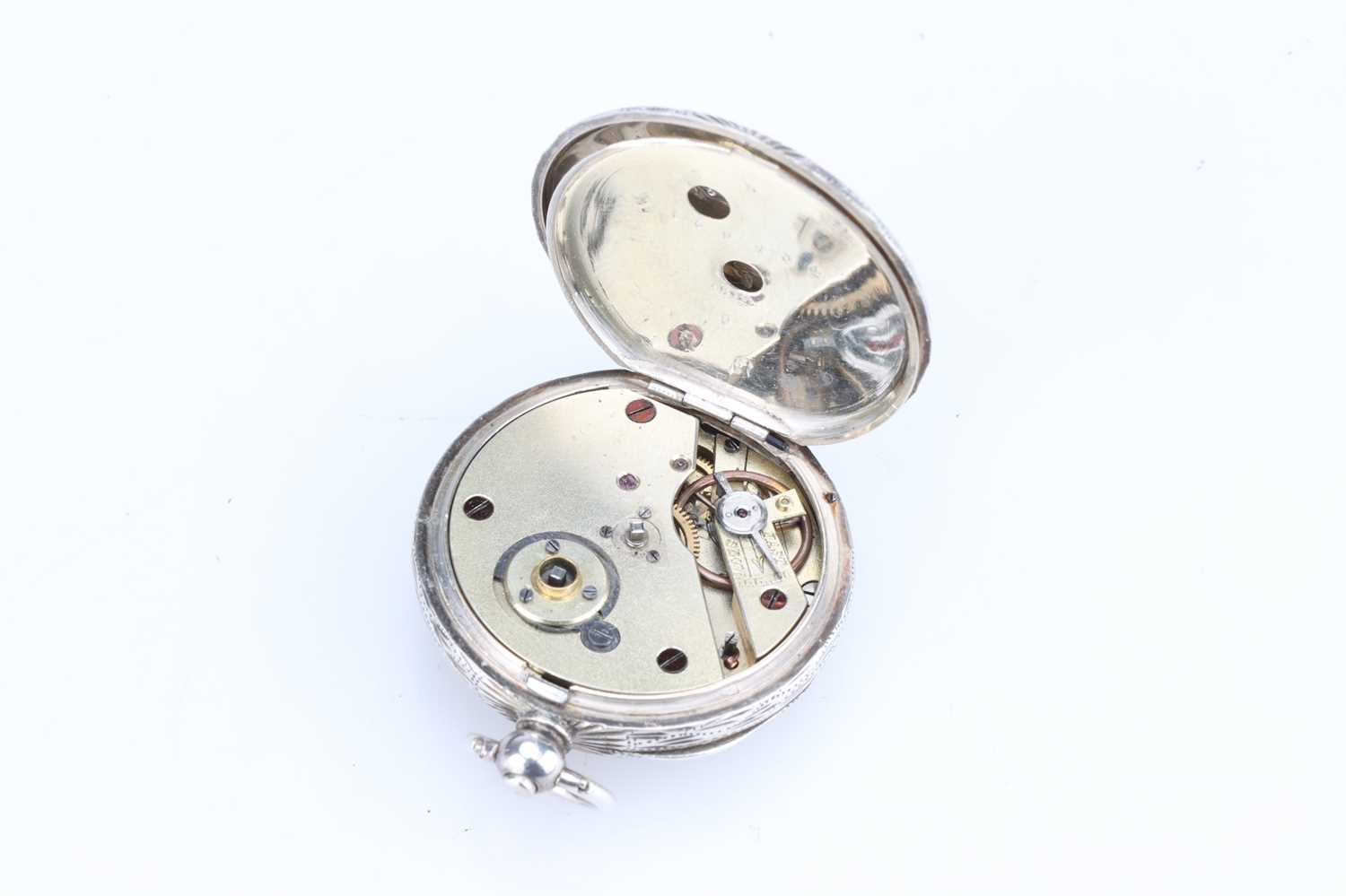 Lot 118 A Gold Plated Open Faced Crown Wind Fob