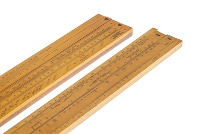 Lot 122 - Two Boxwood Slide Rules by Stanley