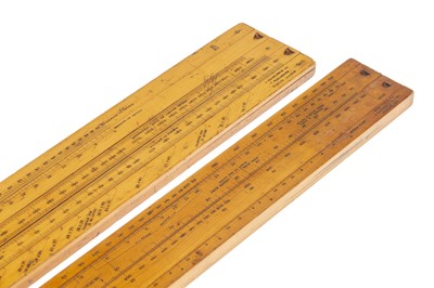 Lot 123 - Two Boxwood Slide Rules by Stanley