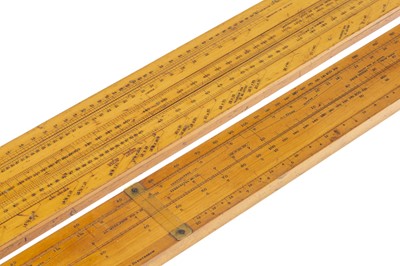 Lot 123 - Two Boxwood Slide Rules by Stanley