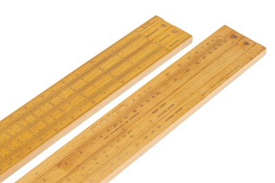 Lot 124 - Two Boxwood Slide Rules by Stanley