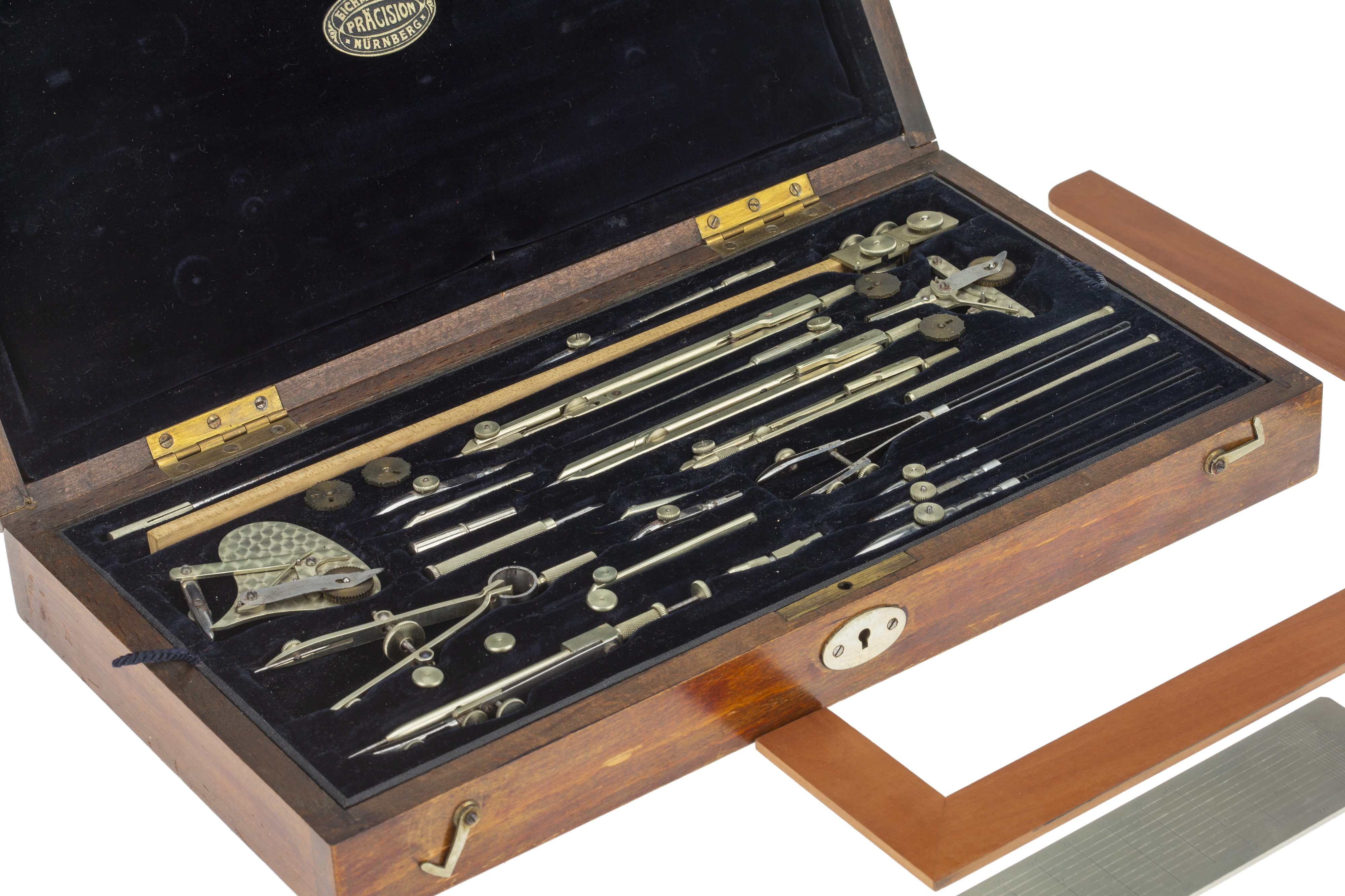 Lot 129 - A Good Set of Drawing Instruments by