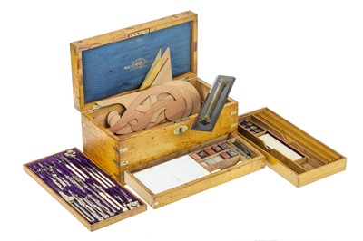 Lot 130 - A Stanley Magazine Case of Drawing Instruments