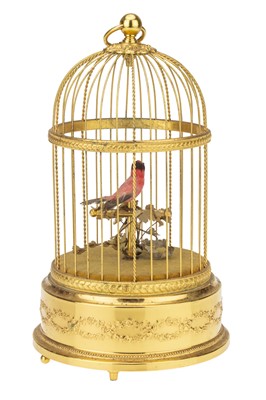 Lot 82 - A Mid to Late Twentieth Century Caged Bird Automaton
