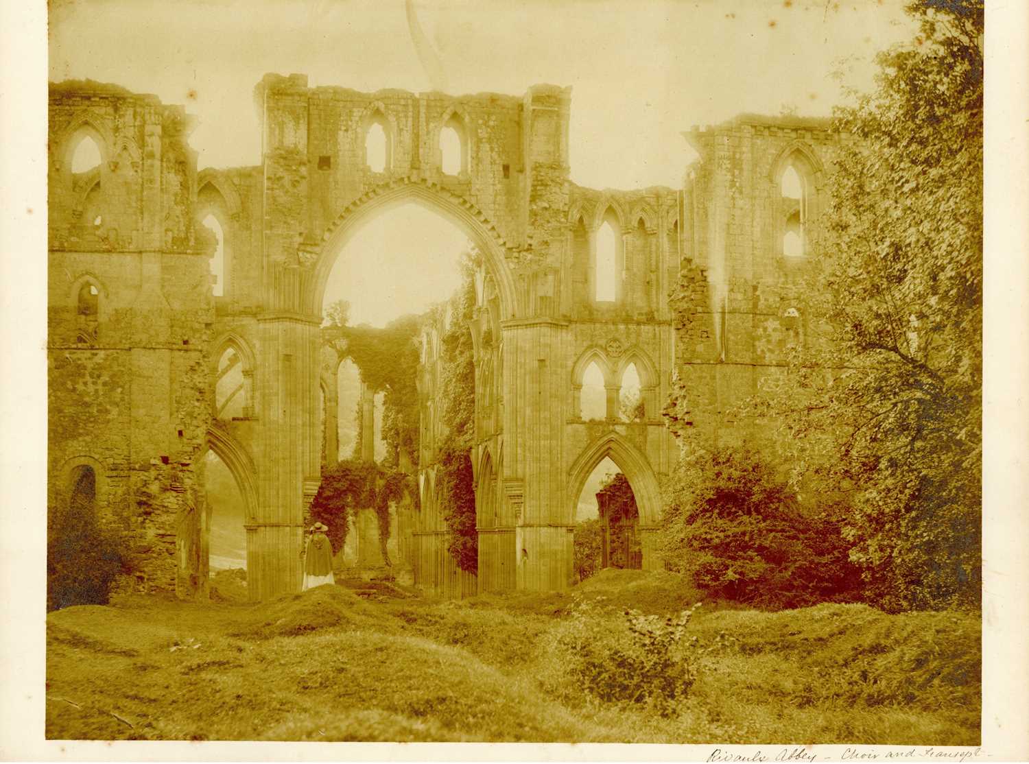 Lot 187 - ROGER FENTON  (1819-1869), Salt Print of Rivaulx Abbey