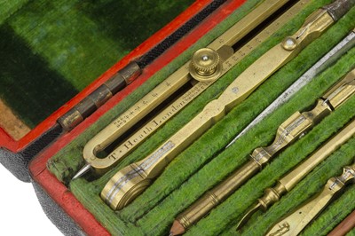 Lot 136 - An Early Set of Drawing Instruments by Thomas Heath