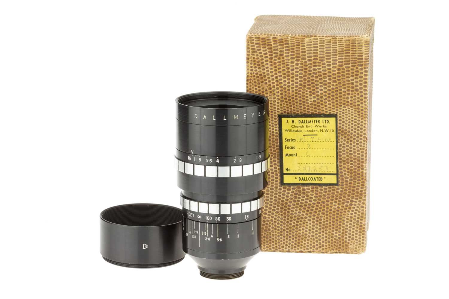 Lot 163 - A J. H. Dallmeyer f/1.9 3" Lens