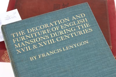 Lot 107 - The Decoration and Furniture of English Mansions During the XVII & XVIII. Centuries
