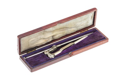 Lot 108 - A Fine Cased Set of Three Legged Dividers, Stanley