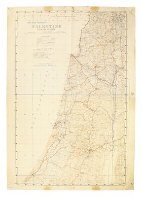 Lot 286 - A Rare & Unusual Military Map For Palestine