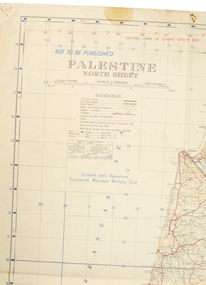 Lot 286 - A Rare & Unusual Military Map For Palestine