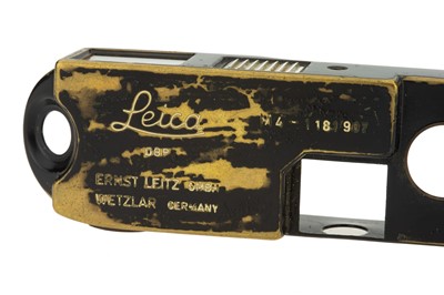 Lot 74 - A Leica M4 Black Enamel Top Plate