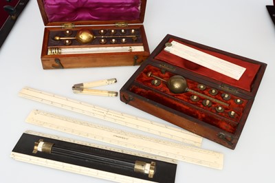 Lot 58 - 19th Century Hydrometers and Ivory Drawing Instruments