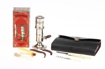 Lot 23 - A 19th Century French Pocket Medicine  Set etc