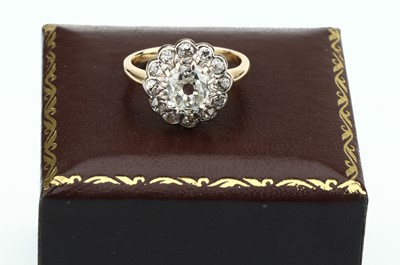 Lot 143 - Old Cut Diamond Cluster Ring