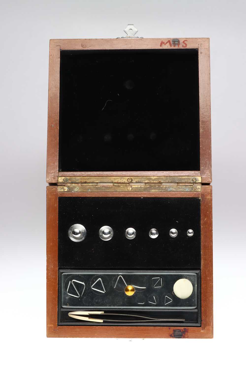 Lot 199 - Young & Son Mahogany Cased Diamond Balance Scales