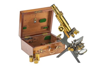 Lot 170 - W. Watson & Sons Ltd. 'Club' Portable Microscope Set