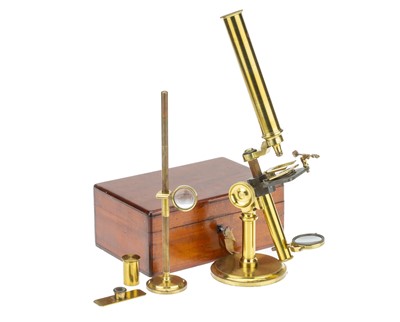 Lot 180 - A Brass Compound Microscope, Dixey