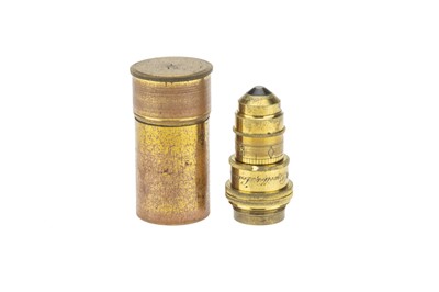 Lot 208 - A Powell & Lealand Brass Objective Lens