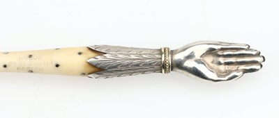 Lot 108 - A Victorian Silver and Ivory  Samson Mordan Novelty Nib Pen