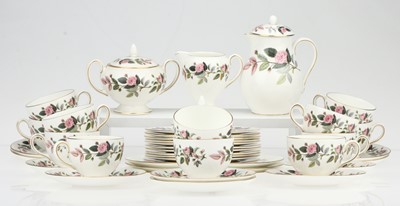 Lot 154 - Wedgwood Hathaway Rose Pattern Part Tea Set