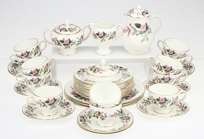 Lot 154 - Wedgwood Hathaway Rose Pattern Part Tea Set