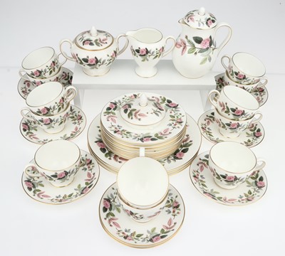 Lot 154 - Wedgwood Hathaway Rose Pattern Part Tea Set