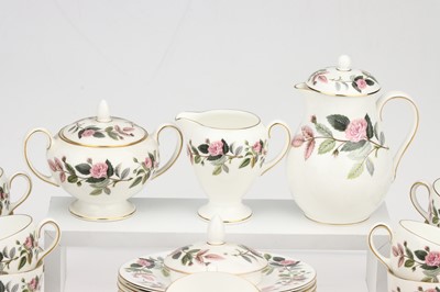 Lot 154 - Wedgwood Hathaway Rose Pattern Part Tea Set