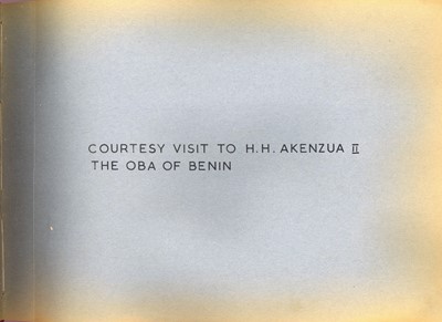 Lot 324 - Boxing: Official Album of Muhammad Ali's Visit to Nigeria