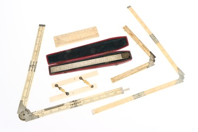 Lot 42 - 19th Century Ivory Drawing and Calculating Instruments