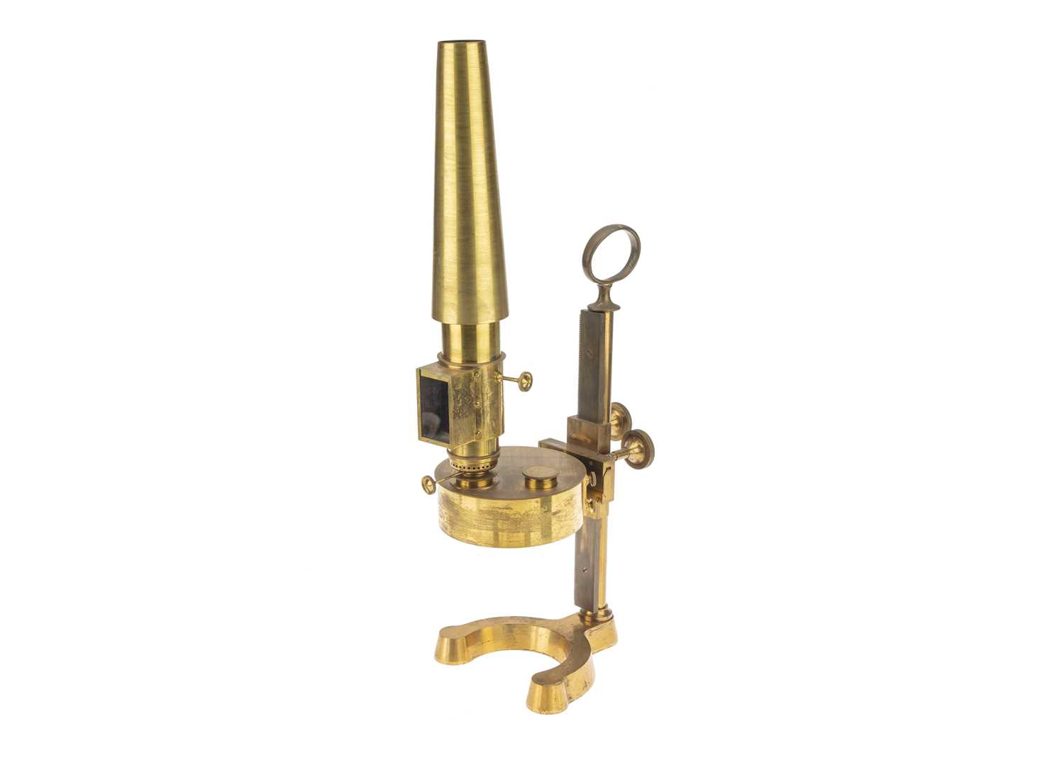 Lot 210 - A Substantial Brass Microscope Lamp