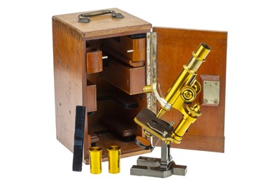 Lot 190 - A Good Zeiss VIa Brass Microscope