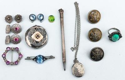 Lot 213 - A Small Group of Silver Jewellery