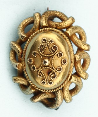 Lot 154 - Two Victorian Gold Brooches